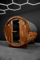 Outdoor Cedar Barrel sauna - Rejuvenex